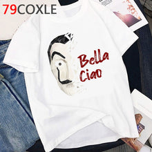 Load image into Gallery viewer, La Casa De Papel T Shirt Men Funny Cartoon Money Heist Tshirt House of Paper Kawaii Anime Bella Ciao Unisex Graphic Tees Male