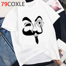 Load image into Gallery viewer, La Casa De Papel T Shirt Men Funny Cartoon Money Heist Tshirt House of Paper Kawaii Anime Bella Ciao Unisex Graphic Tees Male