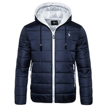 Load image into Gallery viewer, 2019 nova jaqueta de inverno à prova dwaterproof água homens hoodied parka casaco de inverno quente engrossar zíper camuflagem dos homens jaquetas