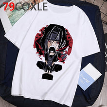 Load image into Gallery viewer, Camiseta de Anime japonés de moda Naruto, camiseta divertida de dibujos animados Sasuke para hombre, camiseta de ropa informal de moda, camiseta de pareja, parte de arriba de estilo hip hop, camiseta para hombre
