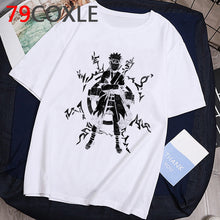 Load image into Gallery viewer, Camiseta de Anime japonés de moda Naruto, camiseta divertida de dibujos animados Sasuke para hombre, camiseta de ropa informal de moda, camiseta de pareja, parte de arriba de estilo hip hop, camiseta para hombre