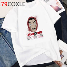 Load image into Gallery viewer, La Casa De Papel T Shirt Men Funny Cartoon Money Heist Tshirt House of Paper Kawaii Anime Bella Ciao Unisex Graphic Tees Male
