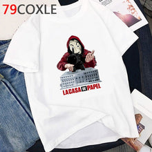 Load image into Gallery viewer, La Casa De Papel T Shirt Men Funny Cartoon Money Heist Tshirt House of Paper Kawaii Anime Bella Ciao Unisex Graphic Tees Male
