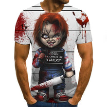 Load image into Gallery viewer, 2020 Mens horror T shirts Fashion New Summer Men&#39;s Short Sleeve T-shirt Casual 3D Zombie Print Rock Tshirt For Man Full Printed
