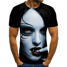 Load image into Gallery viewer, 2020 Mens horror T shirts Fashion New Summer Men&#39;s Short Sleeve T-shirt Casual 3D Zombie Print Rock Tshirt For Man Full Printed
