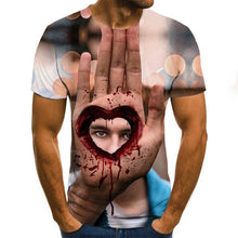 Load image into Gallery viewer, 2020 Mens horror T shirts Fashion New Summer Men&#39;s Short Sleeve T-shirt Casual 3D Zombie Print Rock Tshirt For Man Full Printed
