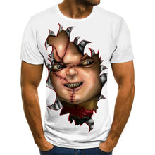 Load image into Gallery viewer, 2020 Mens horror T shirts Fashion New Summer Men&#39;s Short Sleeve T-shirt Casual 3D Zombie Print Rock Tshirt For Man Full Printed
