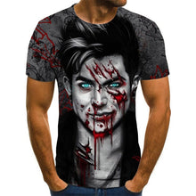 Load image into Gallery viewer, 2020 Mens horror T shirts Fashion New Summer Men&#39;s Short Sleeve T-shirt Casual 3D Zombie Print Rock Tshirt For Man Full Printed
