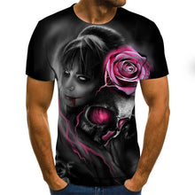 Load image into Gallery viewer, 2020 Mens horror T shirts Fashion New Summer Men&#39;s Short Sleeve T-shirt Casual 3D Zombie Print Rock Tshirt For Man Full Printed
