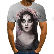 Load image into Gallery viewer, 2020 Mens horror T shirts Fashion New Summer Men&#39;s Short Sleeve T-shirt Casual 3D Zombie Print Rock Tshirt For Man Full Printed
