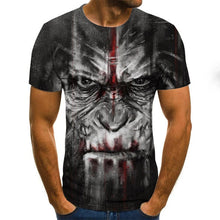 Load image into Gallery viewer, 2020 Mens horror T shirts Fashion New Summer Men&#39;s Short Sleeve T-shirt Casual 3D Zombie Print Rock Tshirt For Man Full Printed
