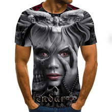 Load image into Gallery viewer, 2020 Mens horror T shirts Fashion New Summer Men&#39;s Short Sleeve T-shirt Casual 3D Zombie Print Rock Tshirt For Man Full Printed
