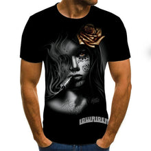 Load image into Gallery viewer, 2020 Mens horror T shirts Fashion New Summer Men&#39;s Short Sleeve T-shirt Casual 3D Zombie Print Rock Tshirt For Man Full Printed
