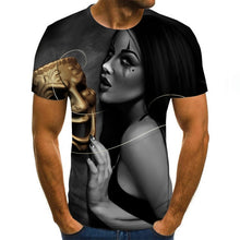 Load image into Gallery viewer, 2020 Mens horror T shirts Fashion New Summer Men&#39;s Short Sleeve T-shirt Casual 3D Zombie Print Rock Tshirt For Man Full Printed

