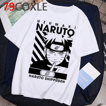 Load image into Gallery viewer, Camiseta de Anime japonés de moda Naruto, camiseta divertida de dibujos animados Sasuke para hombre, camiseta de ropa informal de moda, camiseta de pareja, parte de arriba de estilo hip hop, camiseta para hombre
