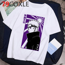 Load image into Gallery viewer, Camiseta de Anime japonés de moda Naruto, camiseta divertida de dibujos animados Sasuke para hombre, camiseta de ropa informal de moda, camiseta de pareja, parte de arriba de estilo hip hop, camiseta para hombre
