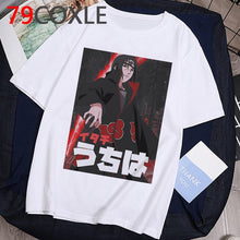 Load image into Gallery viewer, Camiseta de Anime japonés de moda Naruto, camiseta divertida de dibujos animados Sasuke para hombre, camiseta de ropa informal de moda, camiseta de pareja, parte de arriba de estilo hip hop, camiseta para hombre
