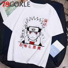 Load image into Gallery viewer, Camiseta de Anime japonés de moda Naruto, camiseta divertida de dibujos animados Sasuke para hombre, camiseta de ropa informal de moda, camiseta de pareja, parte de arriba de estilo hip hop, camiseta para hombre
